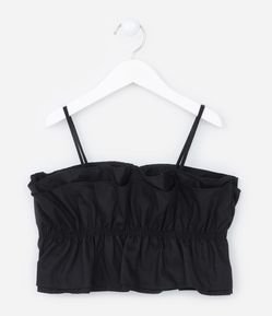 Top Regata Infantil com Babadinhos - Tam 5 a 14 anos