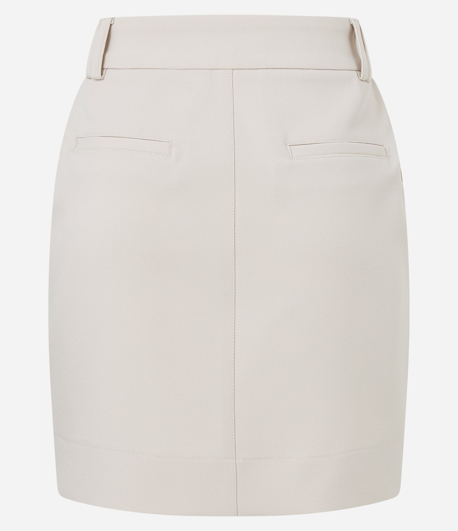 Saia Curta Alfaiataria com Passantes Diferenciados no Cós Off White 6