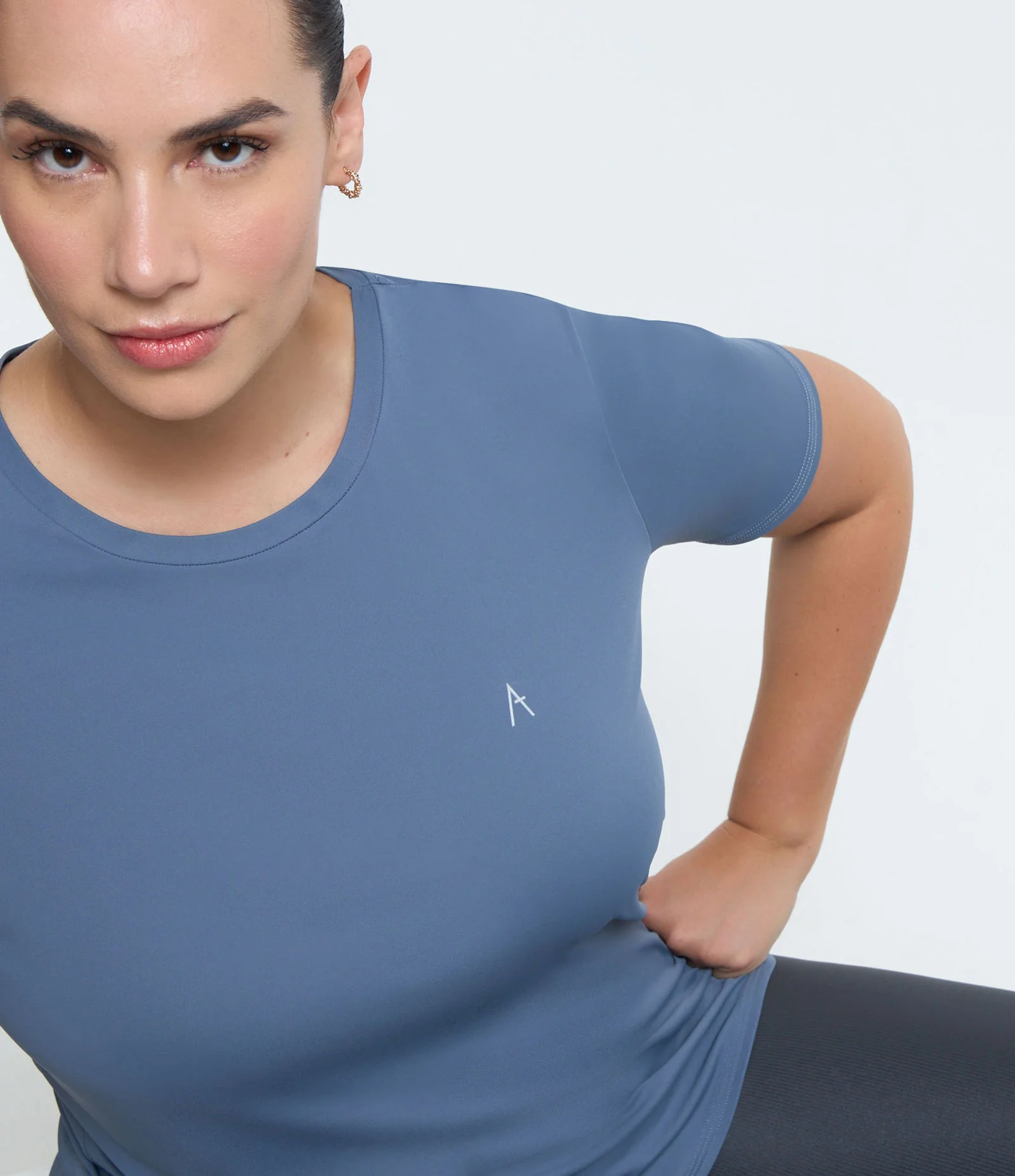 Camiseta Esportiva com Tecnologia Dry Curve & Plus Size Cinza 1