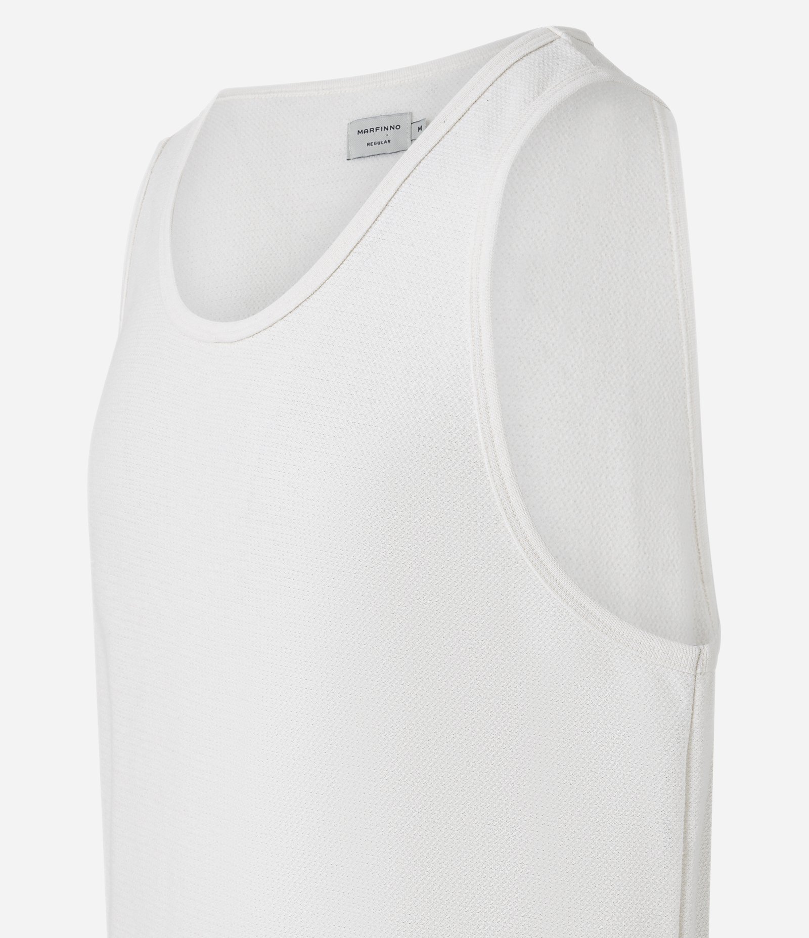 Camiseta Regata Casual Básica Off White 5