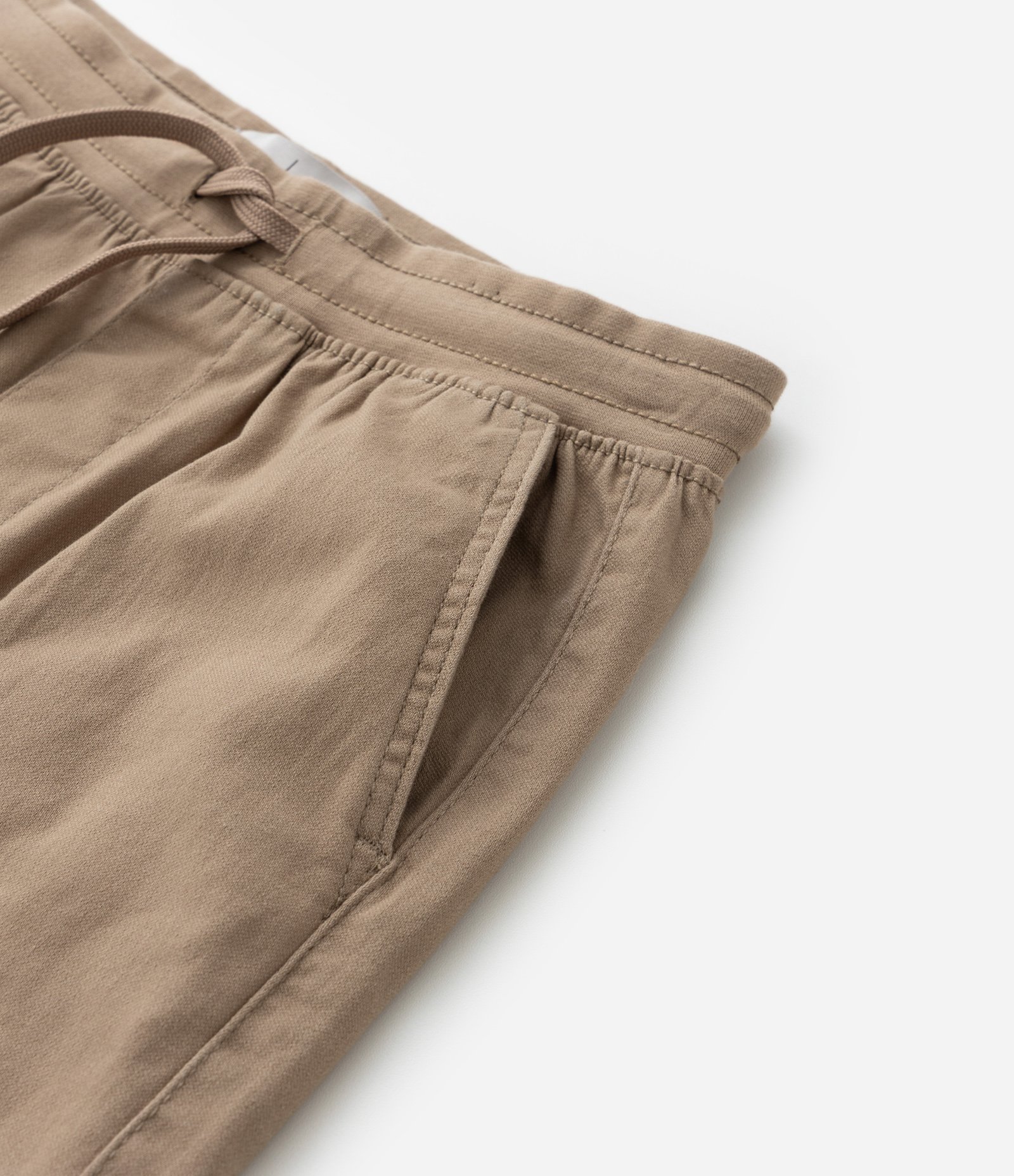 Bermuda Infantil em Sarja com Amarração - Tam 5 a 14 Anos Bege 6