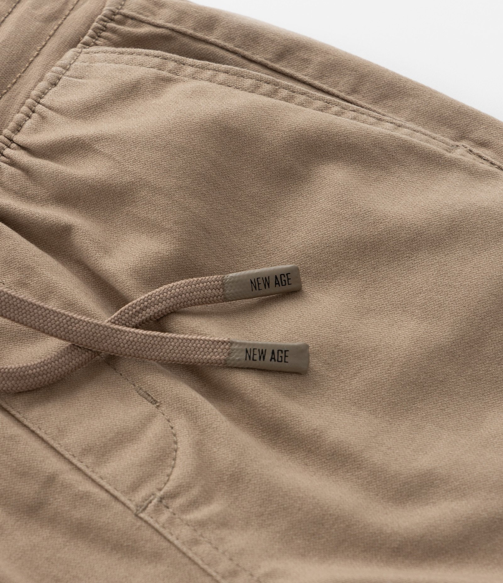 Bermuda Infantil em Sarja com Amarração - Tam 5 a 14 Anos Bege 7