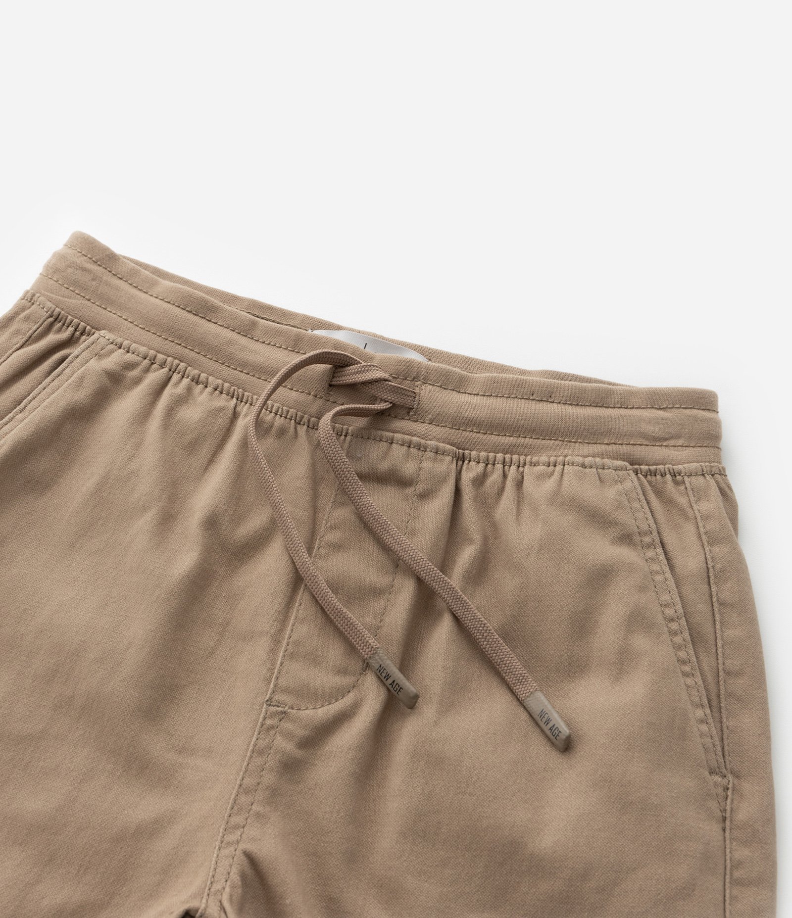 Bermuda Infantil em Sarja com Amarração - Tam 5 a 14 Anos Bege 8