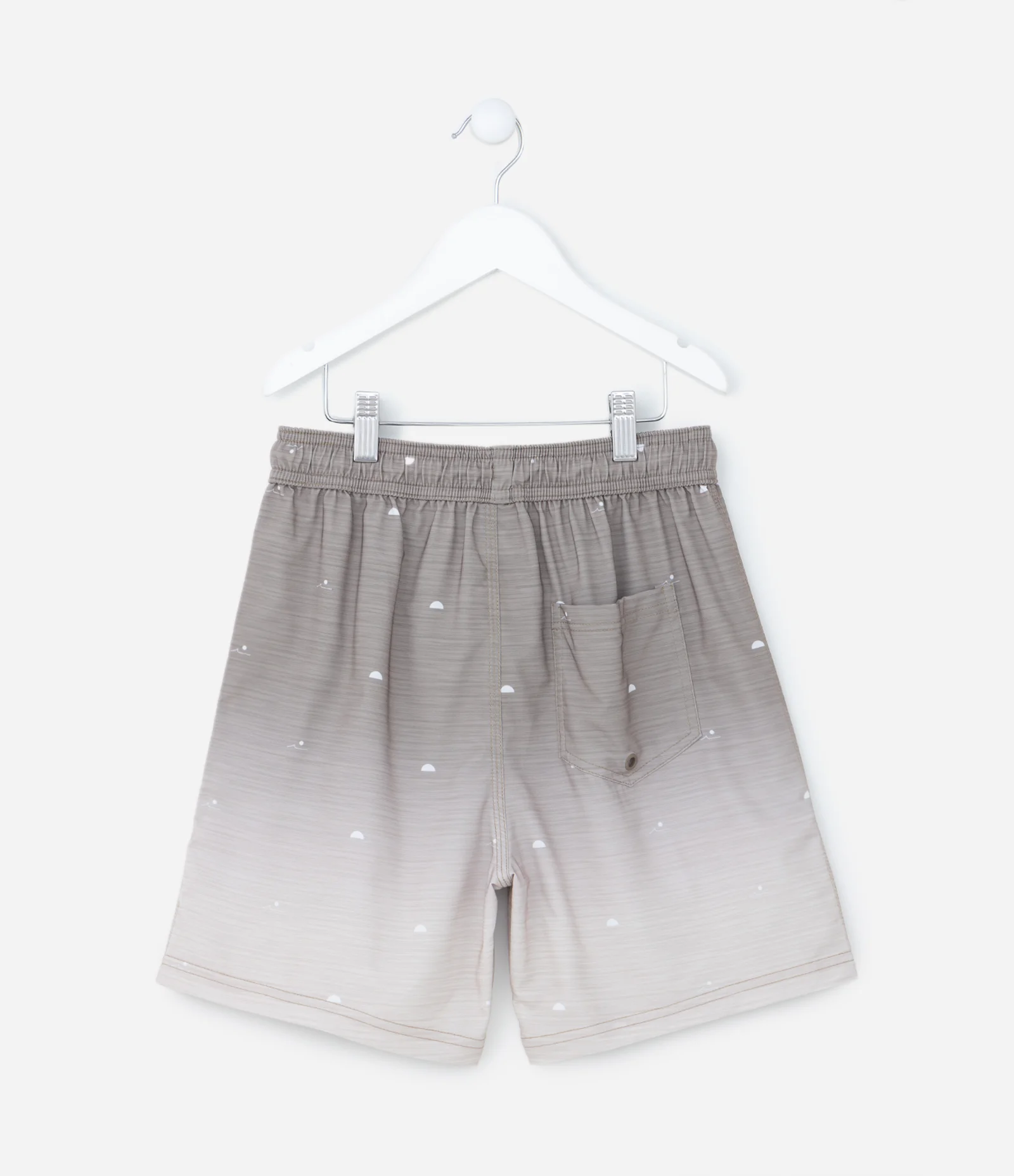 Bermuda Infantil em Microfibra com Estampa Degradê - Tam 5 a 14 Anos Marrom 2