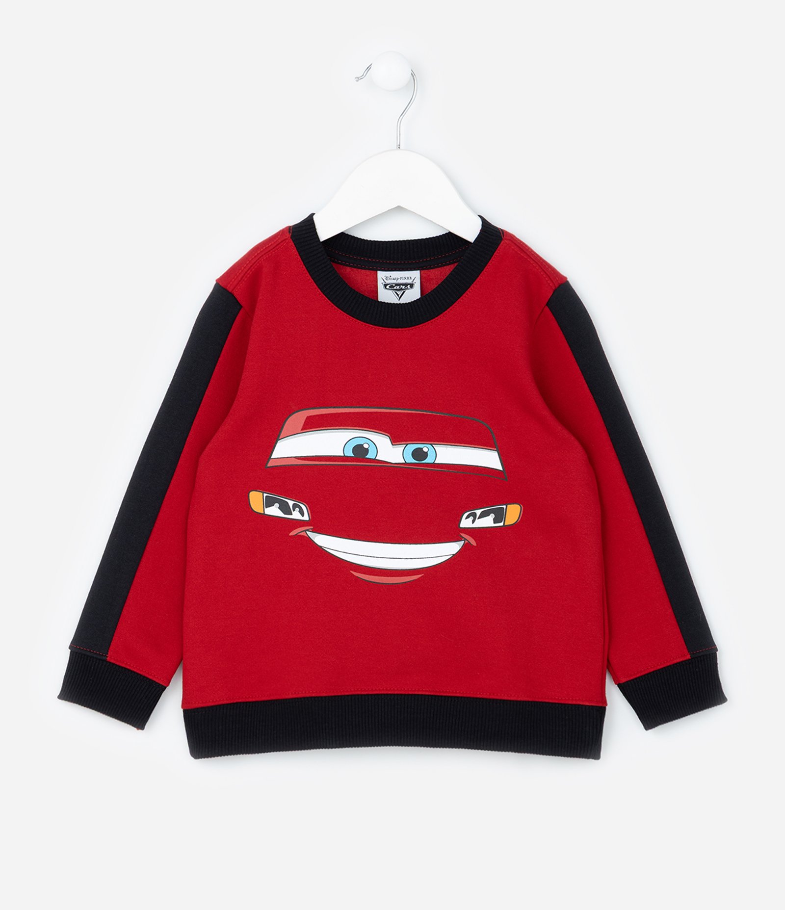 Conjunto Infantil em Moletom Quentinho com Estampa Relâmpago McQueen - Tam 2 a 5 anos Preto/Vermelho 2