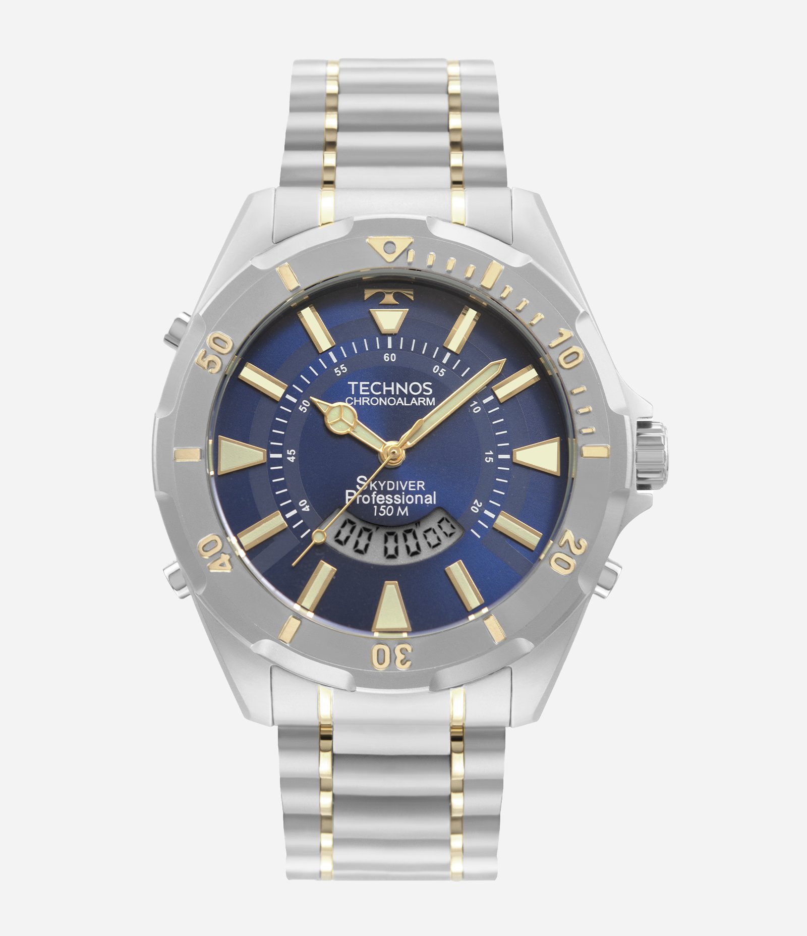 Relógio Masculino Technos Analógico com Caixa em Aço e Pulseira em Aço Misto 1