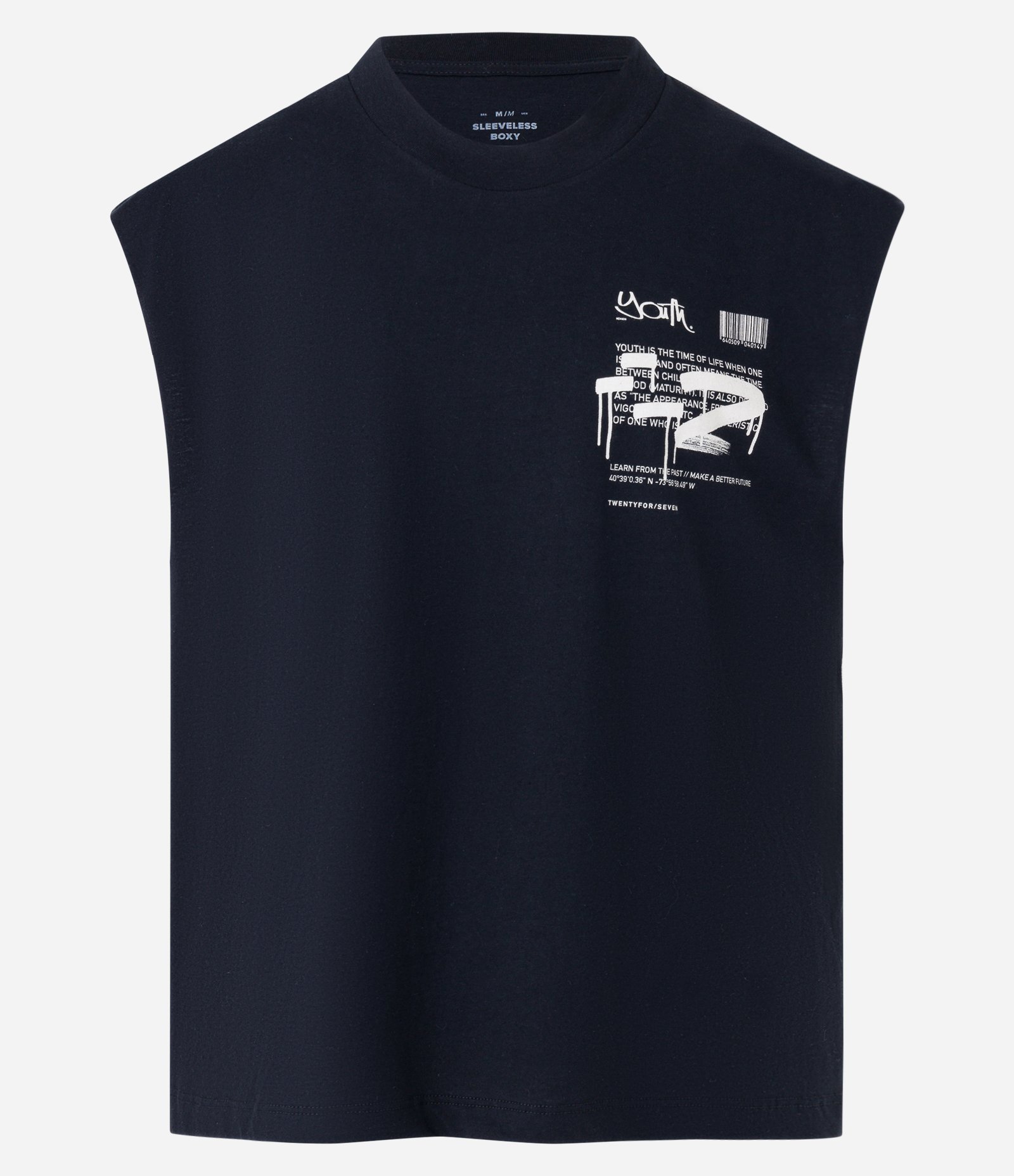 Regata Boxy em Algodão e Silk no Peito Preto 5