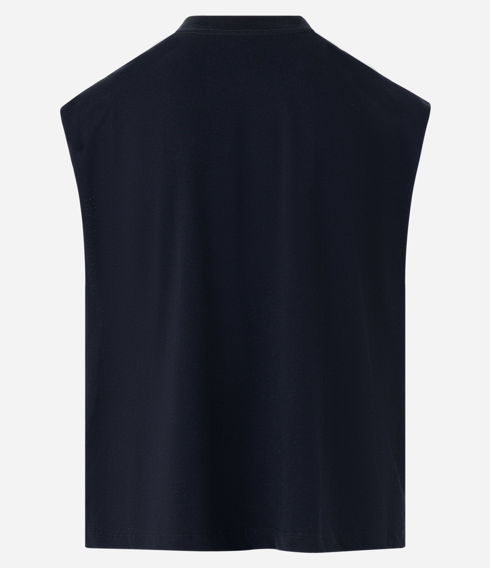 Regata Boxy em Algodão e Silk no Peito Preto 6