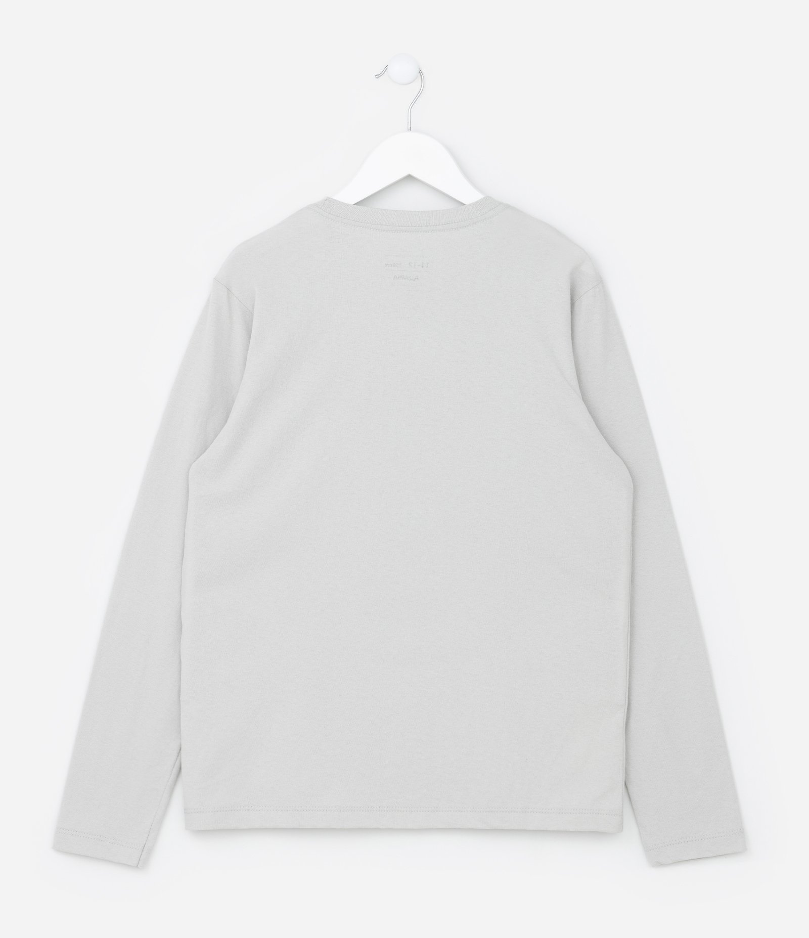 Camiseta Infantil com Estampa em Lettering - Tam 5 a 14 anos Cinza Claro 2