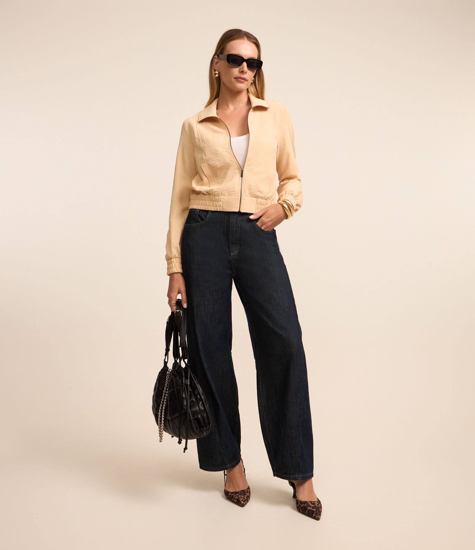 Jaqueta Bomber em Airflow com Punho e Barra Elasticos 2