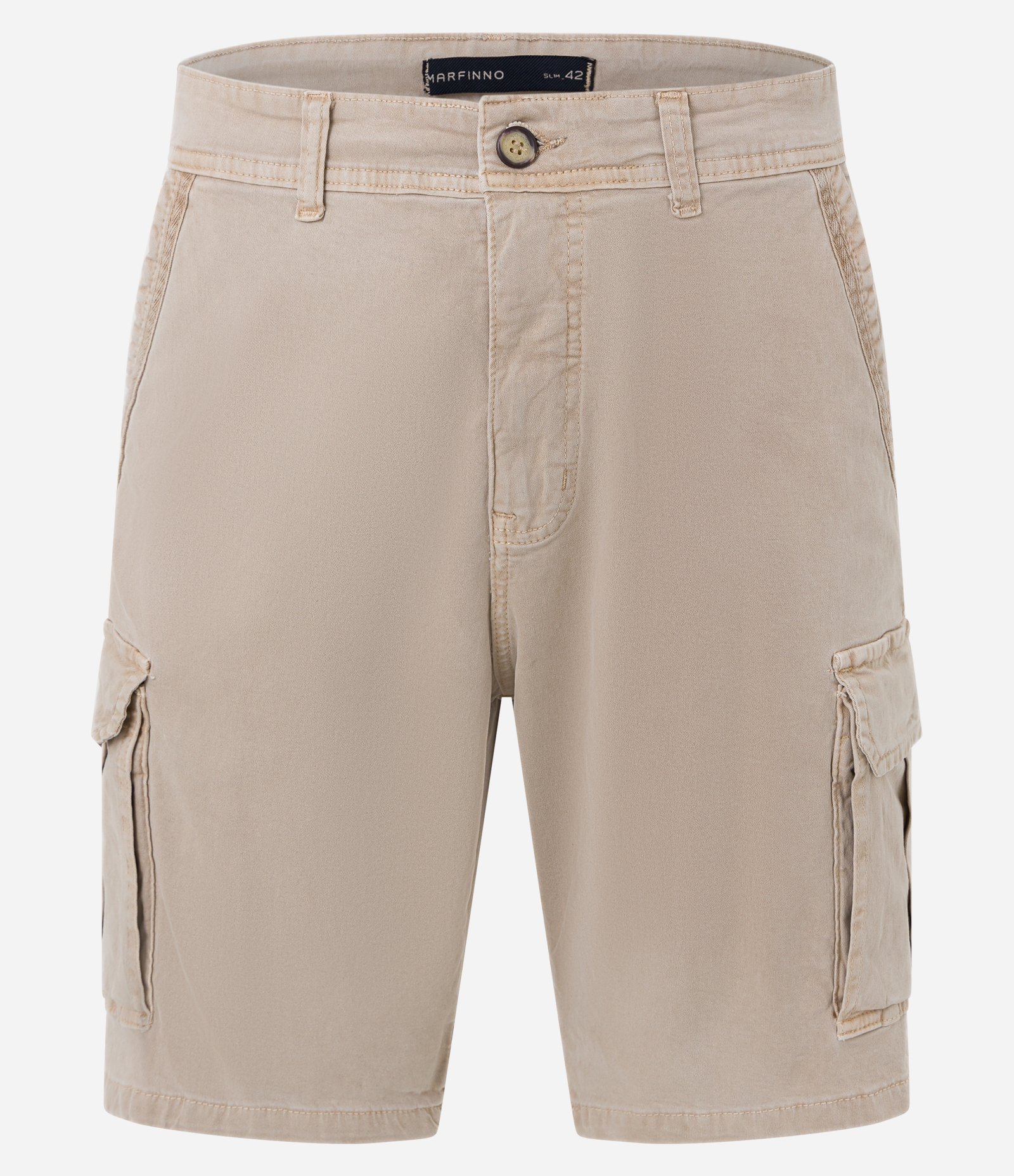 Bermuda Cargo em Sarja Lavada com Elastano e Detalhes de Cadarço 6