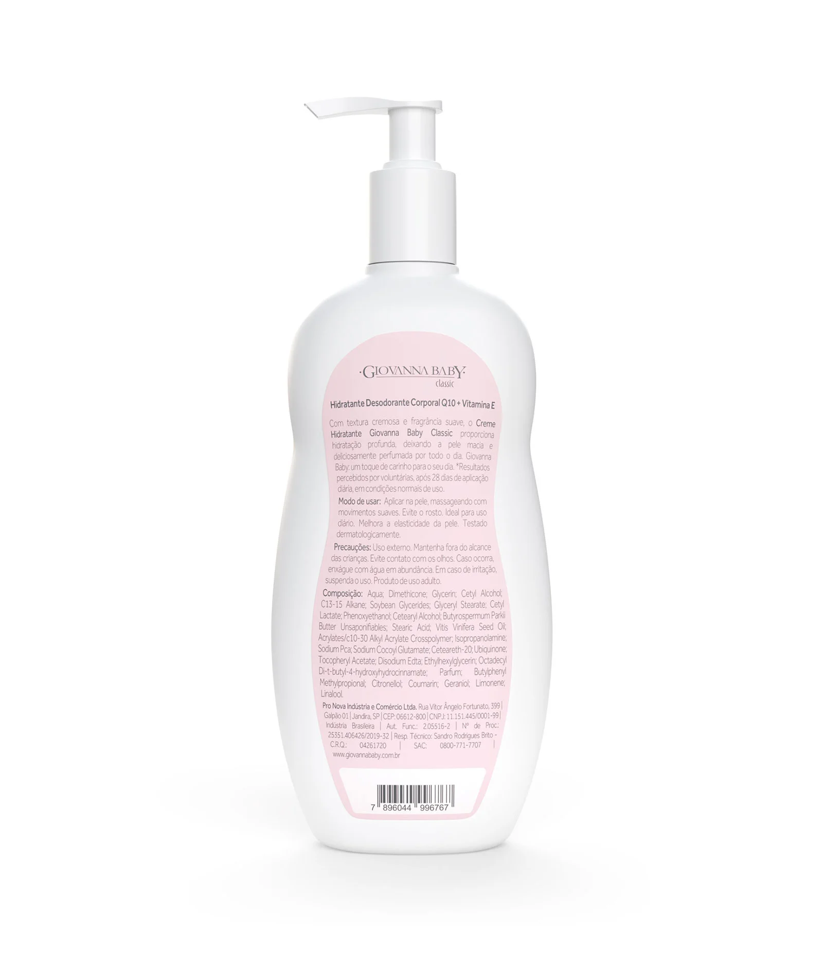 Loção Hidratante Desodorante Corporal Q10 Giovanna Baby Classic 400ml 400ml 2