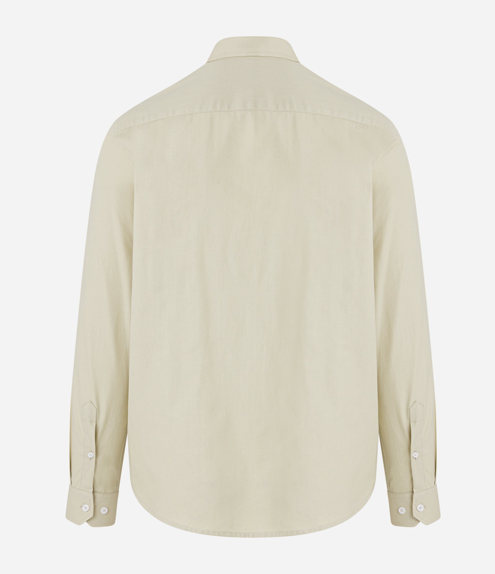 Camisa em Oxford com Abotoamento Frontal Verde Claro 2