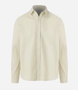 Camisa em Oxford com Abotoamento Frontal