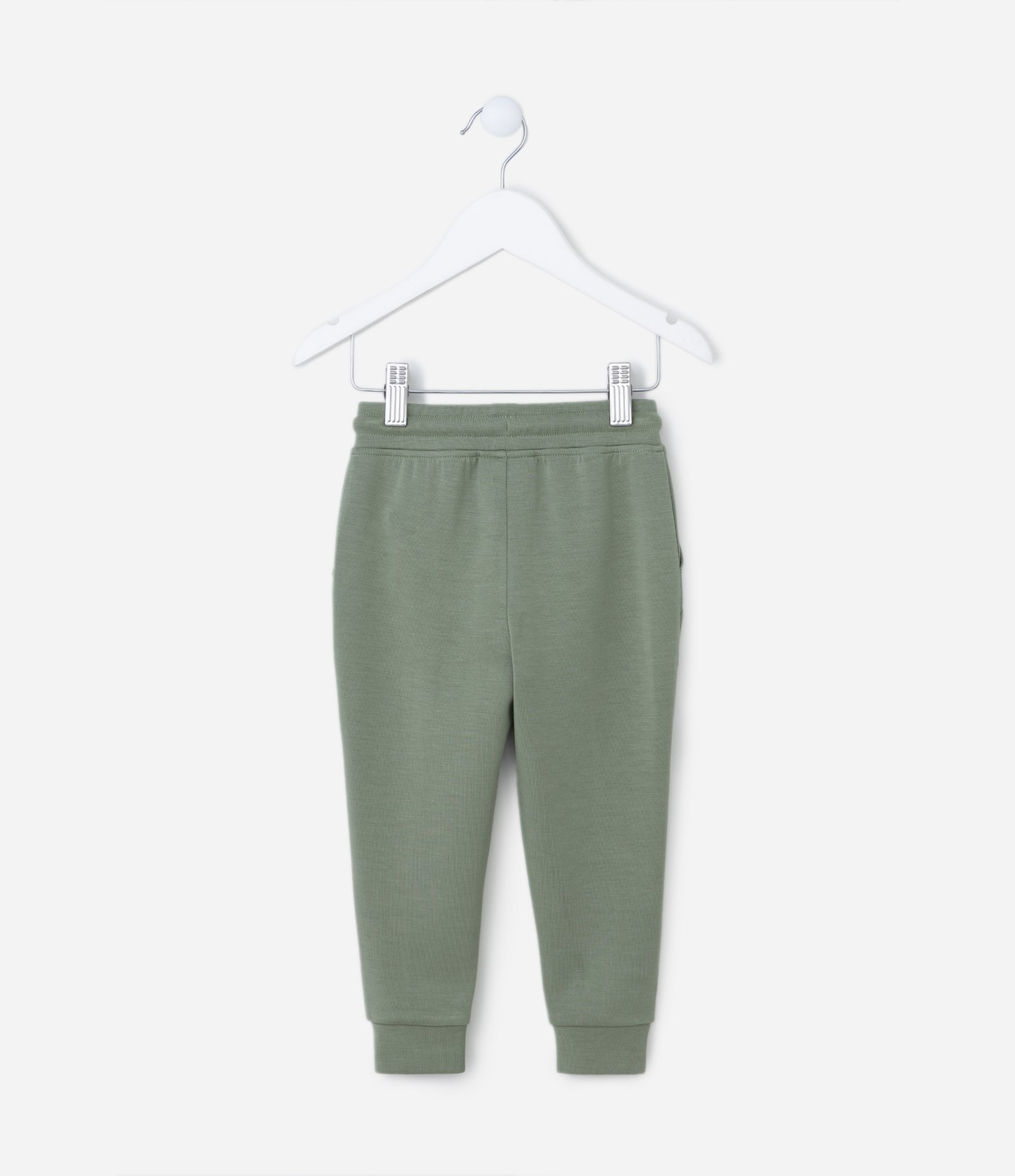 Calça Infantil em Modal com Recortes e Bolsos - Tam 1 a 6 Anos Verde 2