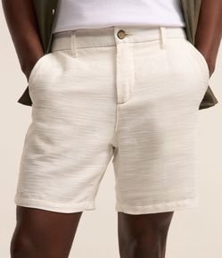 Bermuda em Algodão com Texturas
