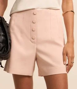 Short Alfaiatada com Botões Frontais