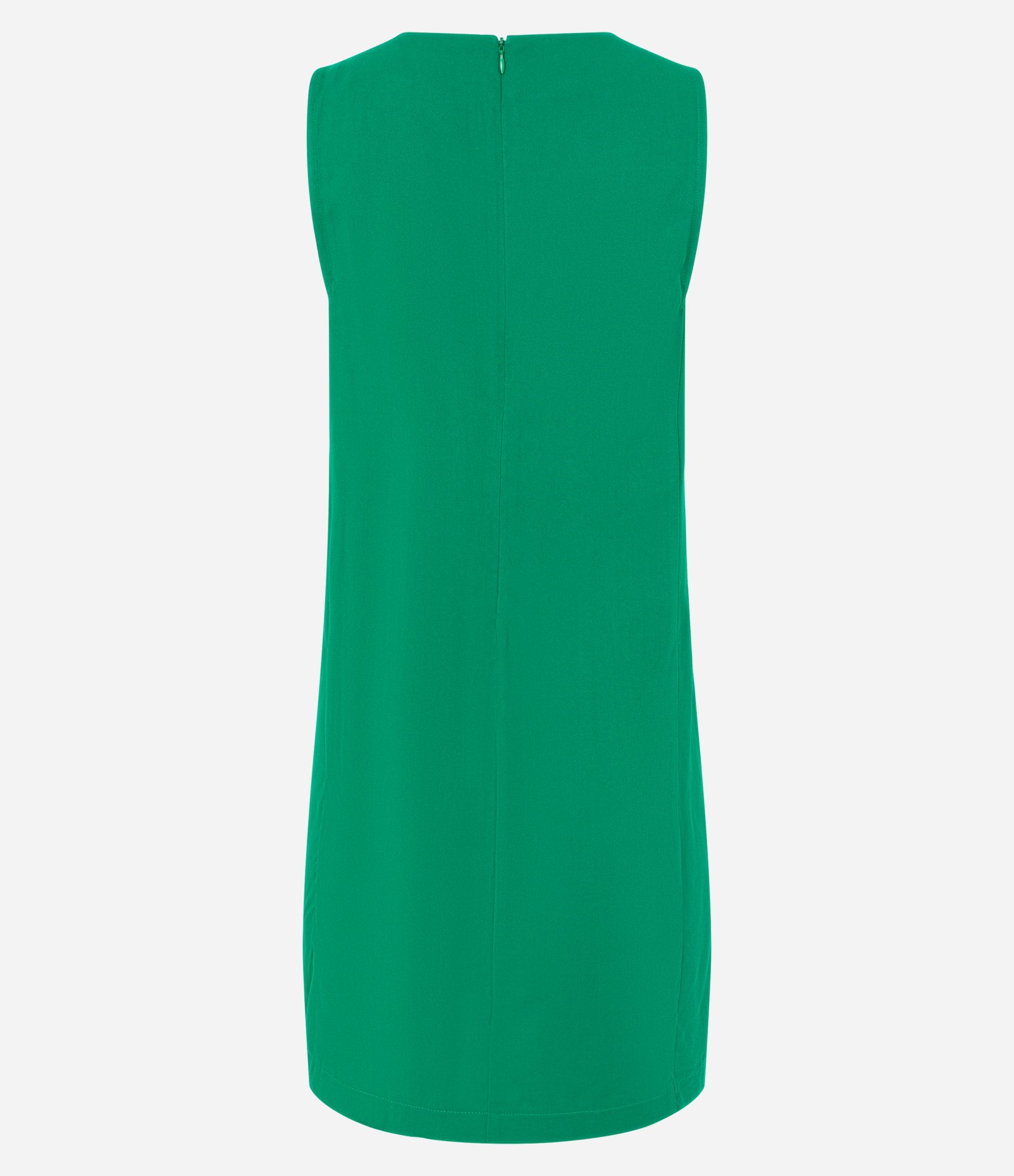 Vestido em Viscose sem Manga com Zíper nas Costas Verde 6