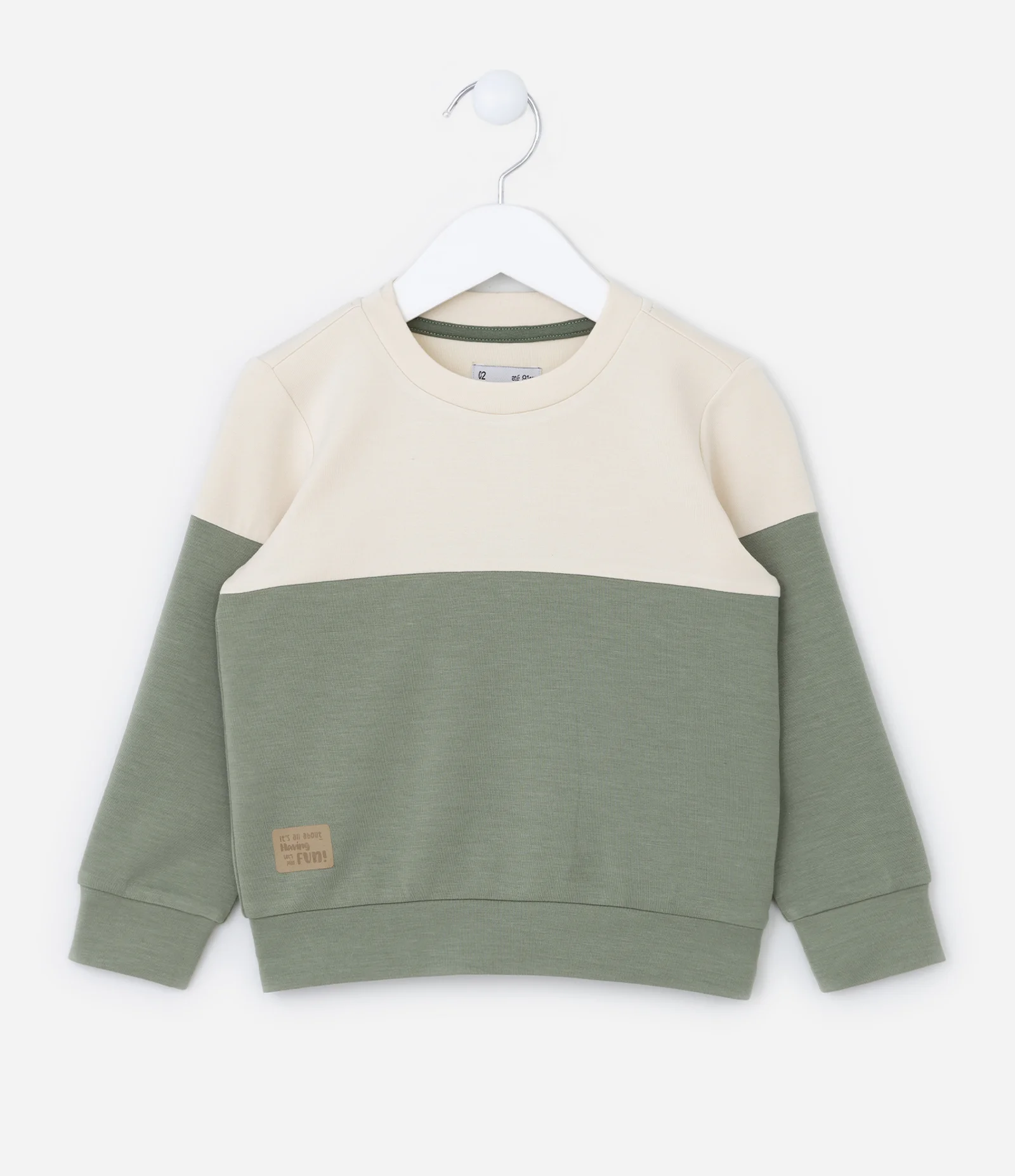 Blusão Infantil em Modal com Recortes - Tam 1 a 6 Anos Verde 1