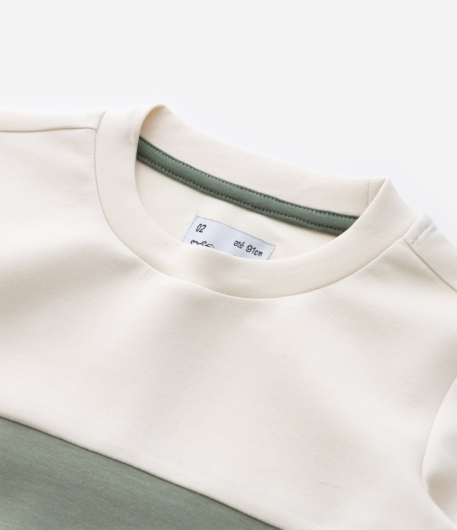 Blusão Infantil em Modal com Recortes - Tam 1 a 6 Anos Verde 4