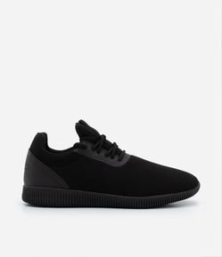 Tênis Esportivo Knit Running com Fechamento em Cadarço