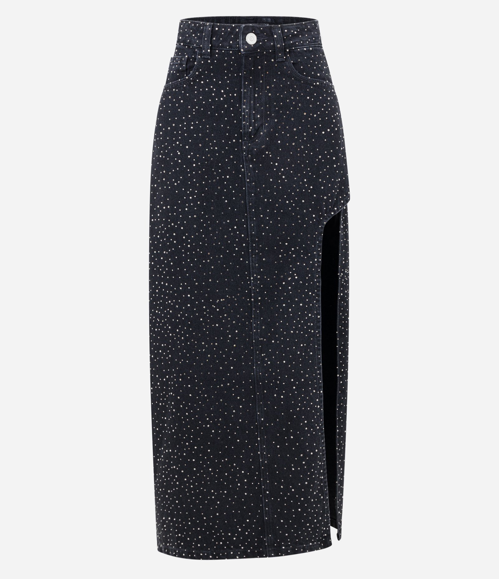 Jeans Longa Saia Jeans Cintura Alta Renner Jeans Deals Saia Longa - Main Image