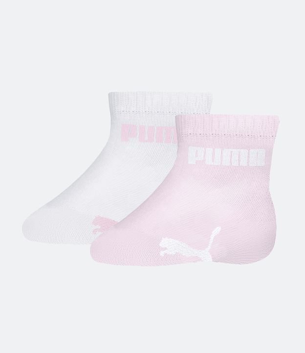 Kit 02 Meias Infantis em Algodão Puma - Tam 17 a 24 meses