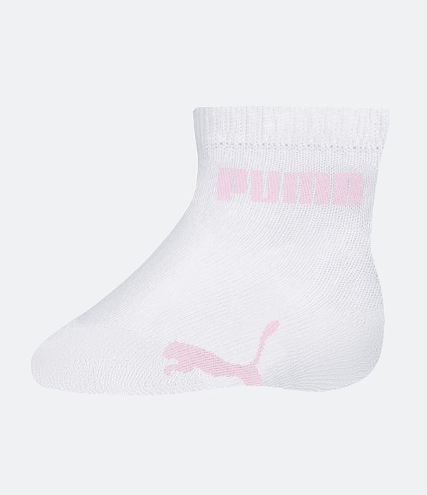 Kit 02 Meias Infantis em Algodão Puma - Tam 17 a 24 meses