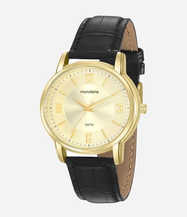 Kit Relógio Feminino Mondaine Analógico com Caixa de Metal e Pulseira de Couro