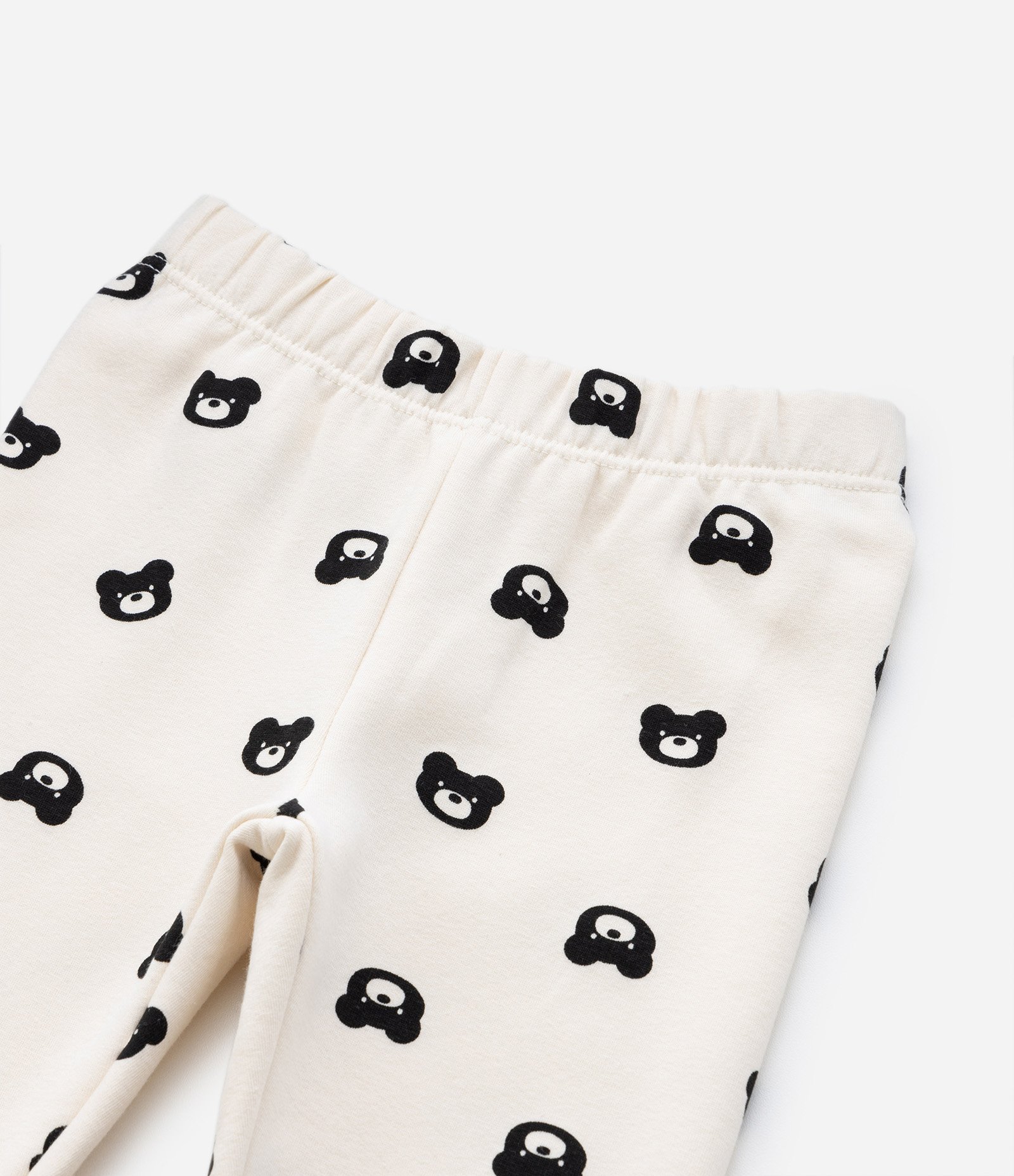 Calça Legging Infantil em Moletom Quentinho - Tam 1 A 5 Anos Bege 5