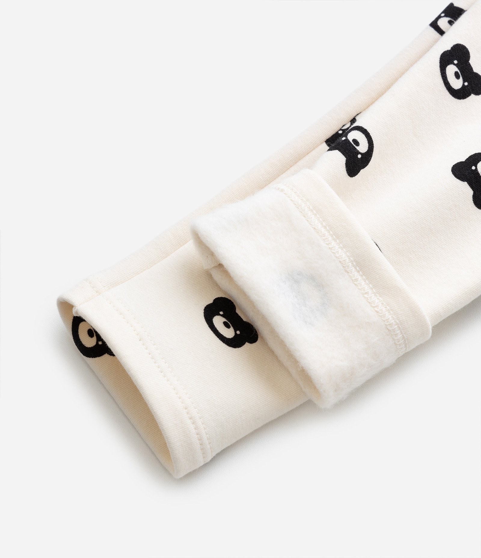 Calça Legging Infantil em Moletom Quentinho - Tam 1 A 5 Anos Bege 6