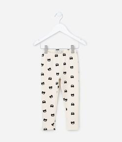 Calça Legging Infantil em Moletom Quentinho - Tam 1 A 5 Anos