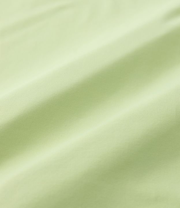 Camiseta Esportiva com Listras na Manga Curta  Curve & Plus Size Verde Claro 7