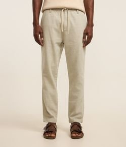 Calça Relaxed Oxford em Algodão