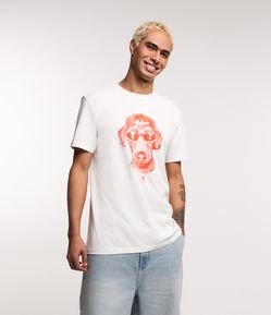 Camiseta Comfort em Algodão Peruano e Estampa Dog Dope