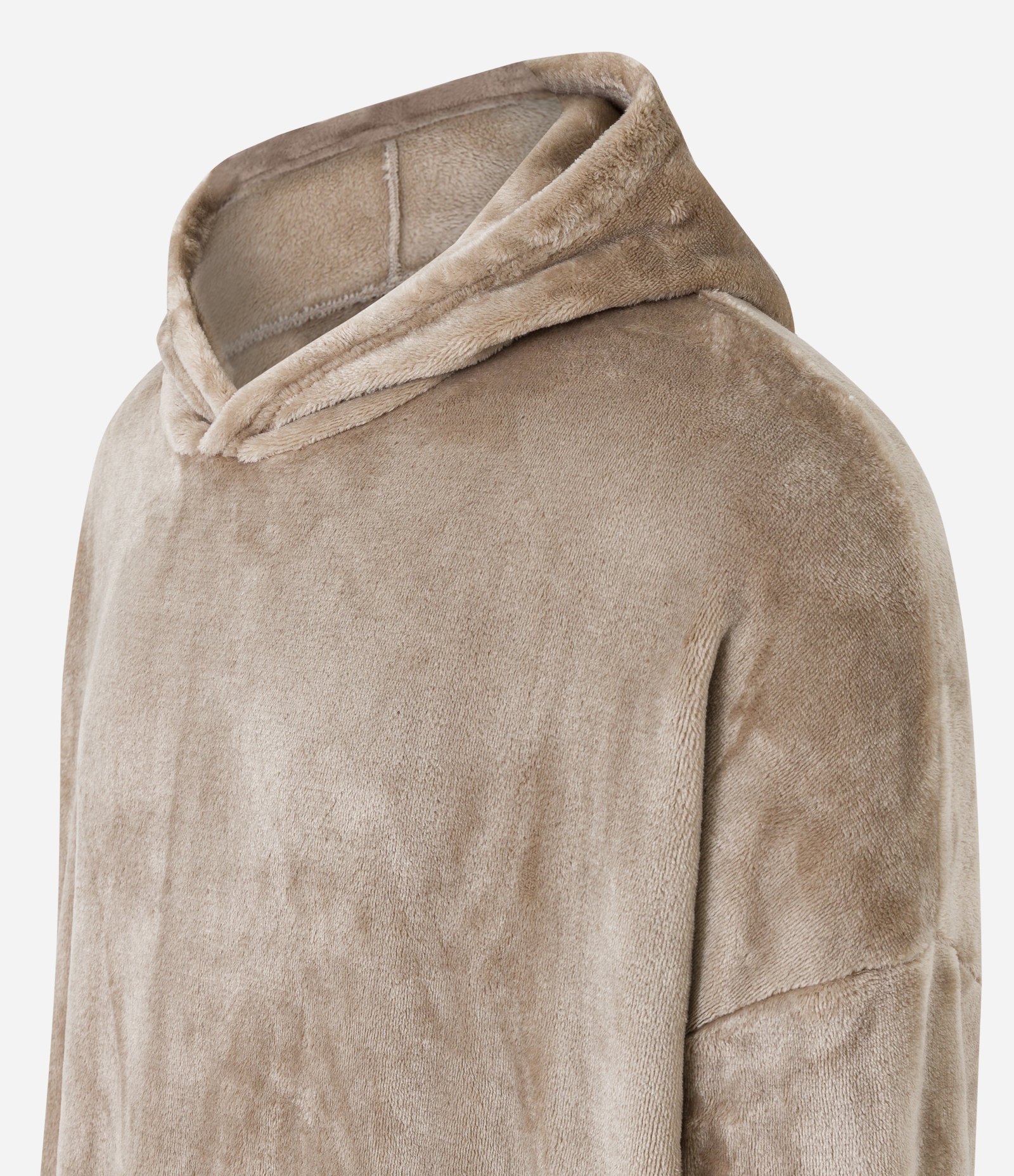 Pijama Blusão Oversized em Fleece com Capuz e Bolso Canguru 6