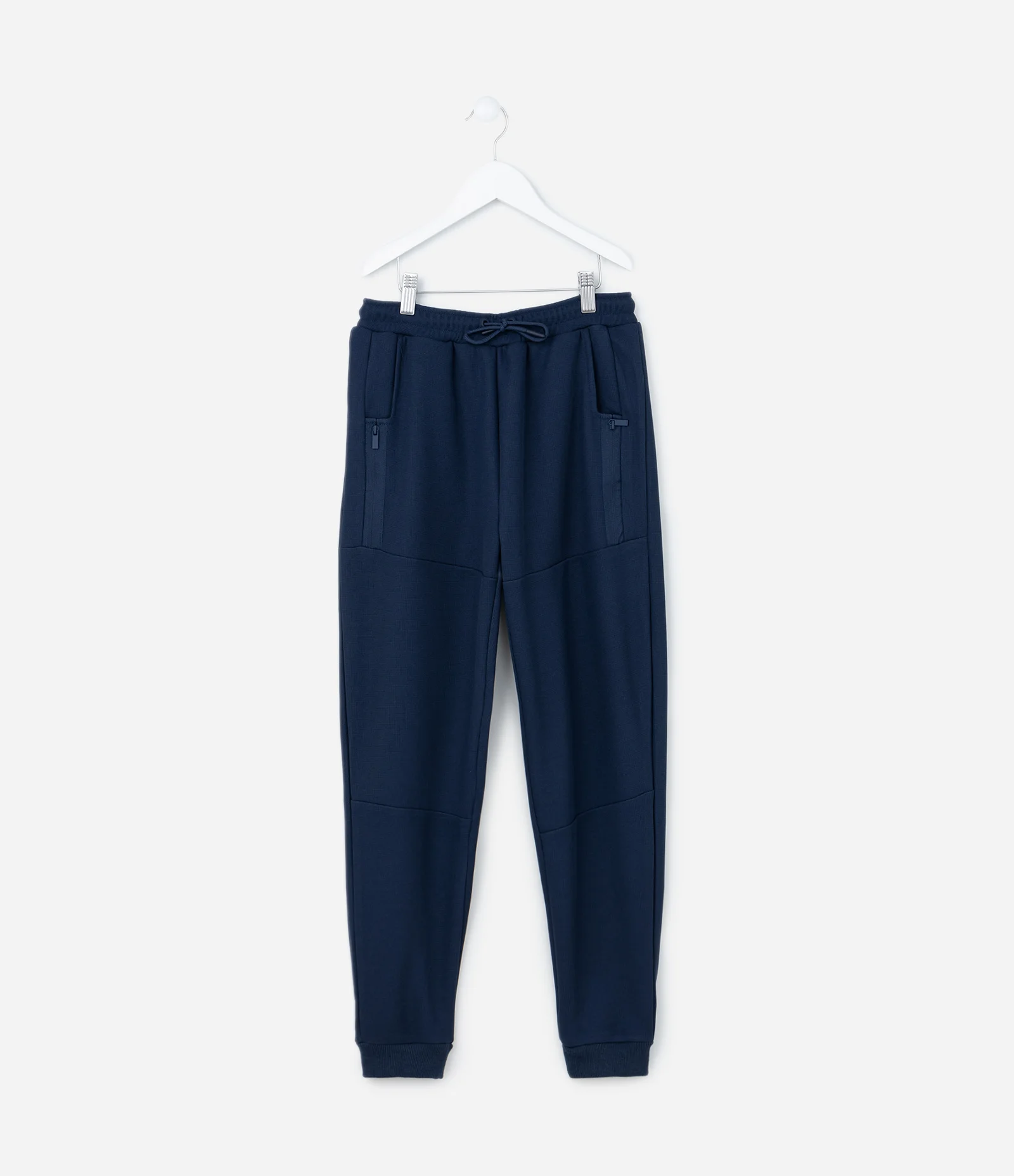 Calça Infantil em Moletom com Bolso com Zíper - Tam 5 a 14 Anos Azul 1