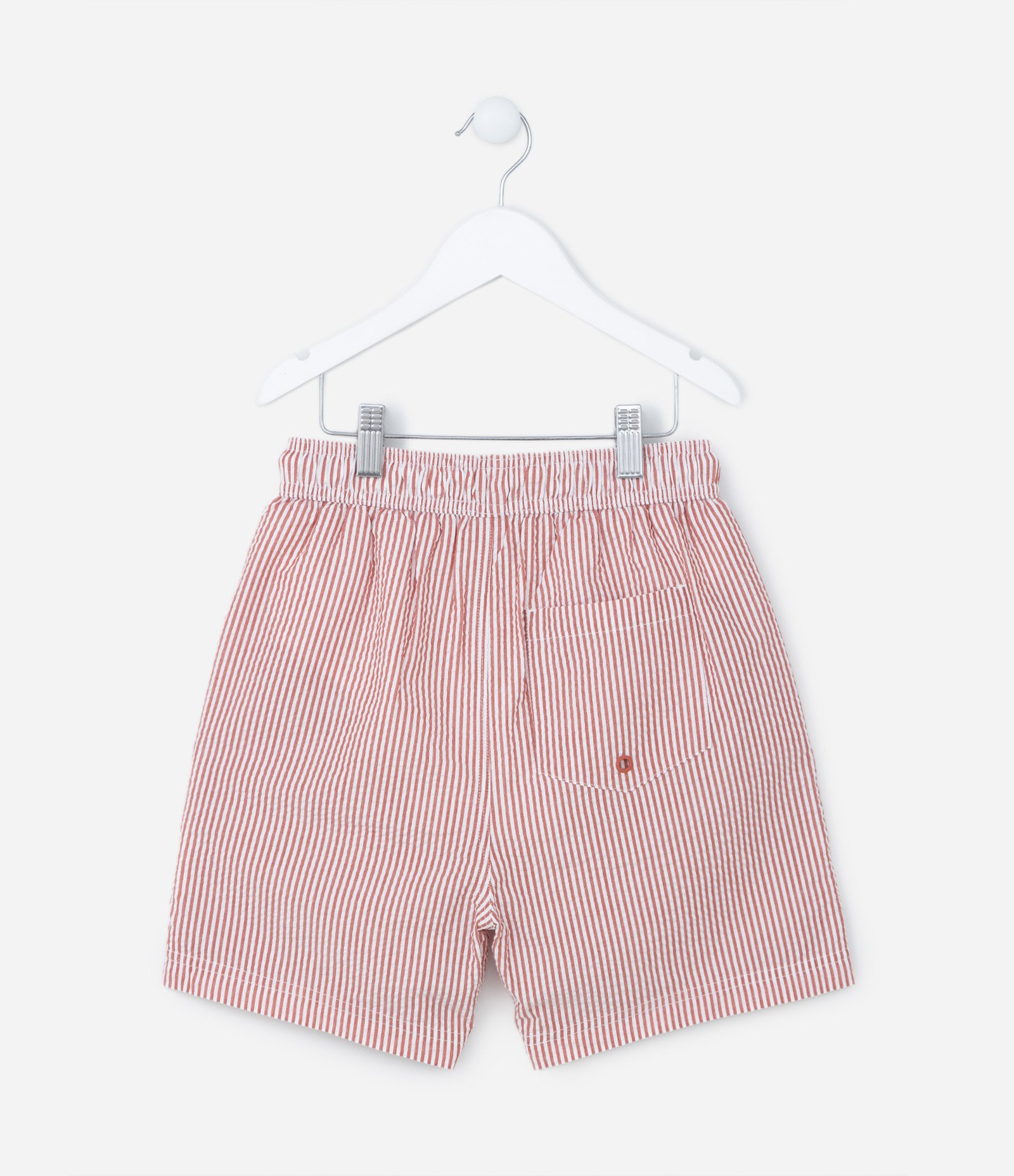 Bermuda Infantil Texturizada com Estampa Listrada - Tam 5 a 14 anos 2