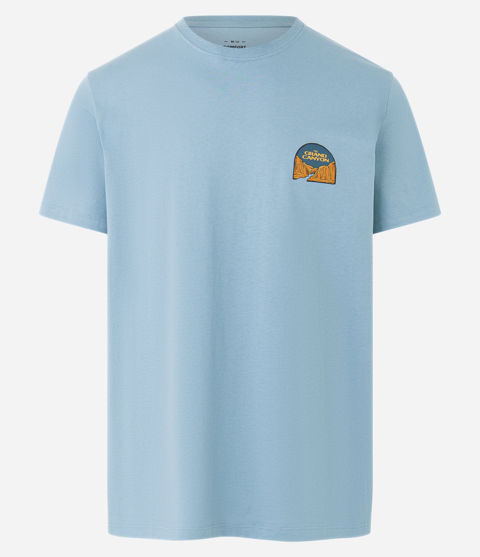 Camiseta Comfort em Algodão Peruano com Estampa Grand Canyon Azul 6