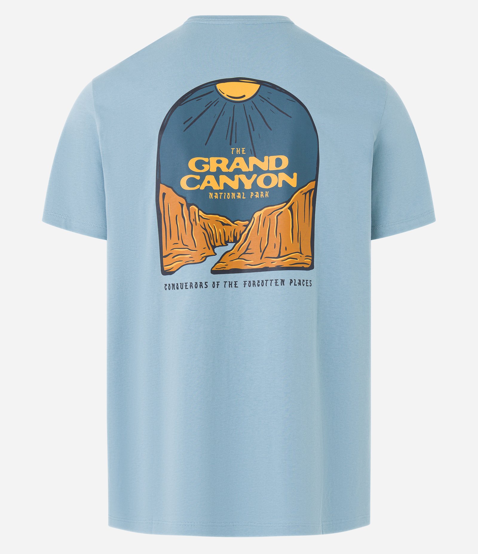Camiseta Comfort em Algodão Peruano com Estampa Grand Canyon Azul 7