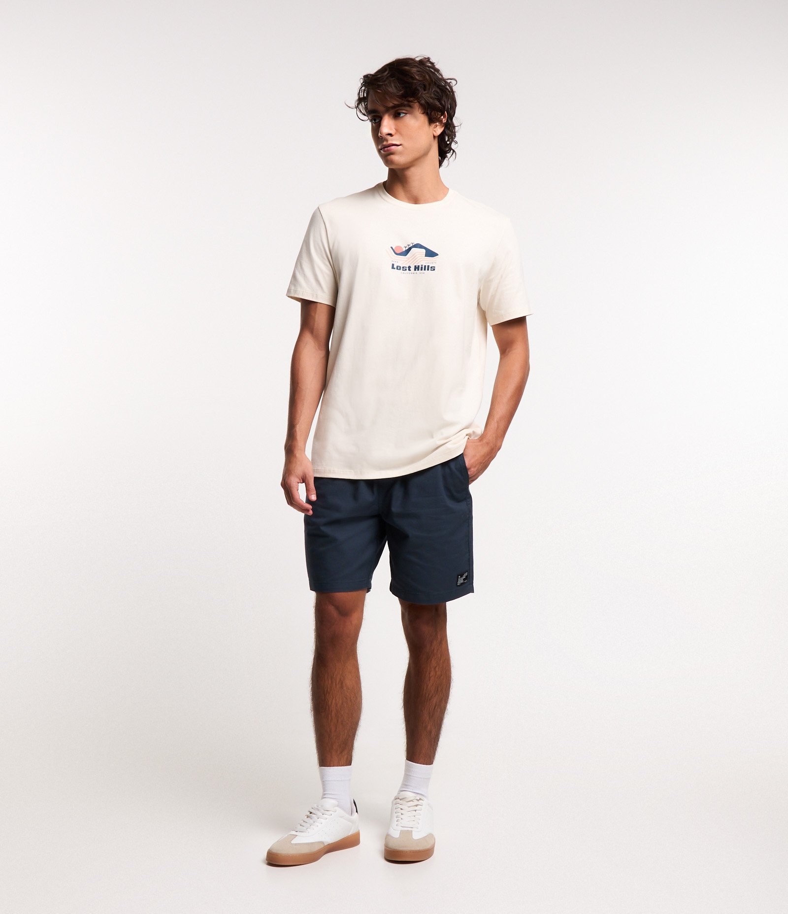 Camiseta Comfort em Algodão Estampa Montanha Lost Hills Off White 2