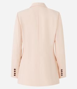 Blazer em Crepe com Lapela Diferenciada e Bolso Frontal