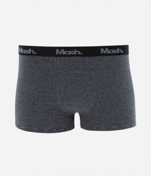 Cueca Boxer em Algodão com Estampa Listrada Mash
