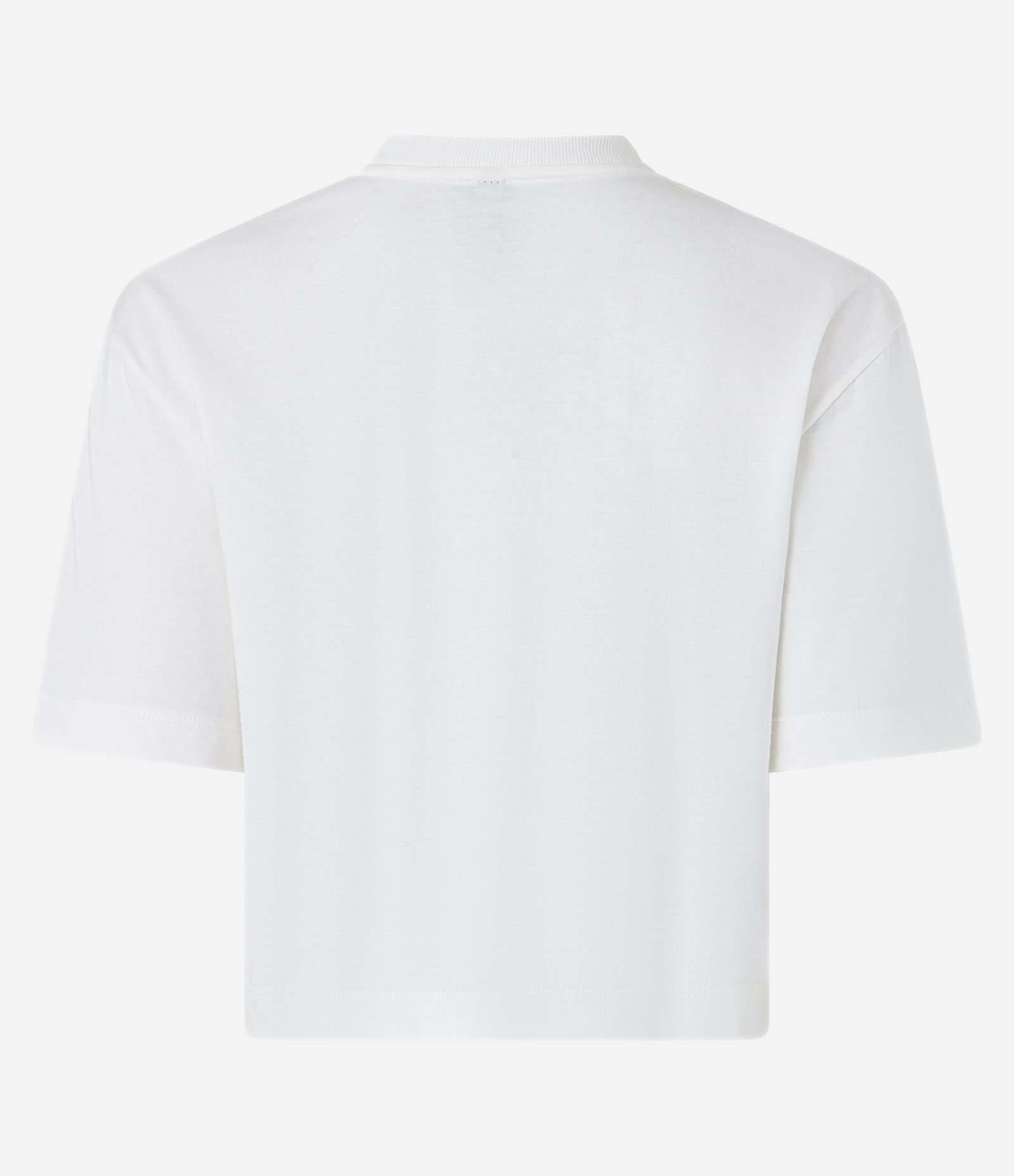 Blusa T-Shirt em Algodão com Bolsinho Frontal Bordado Branco 7