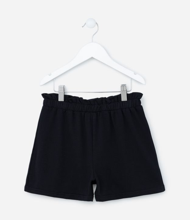 Short Clochard Infantil com Cós Elástico - Tam 5 a 14 Anos