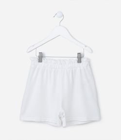 Short Clochard Infantil com Cós Elástico - Tam 5 a 14 Anos