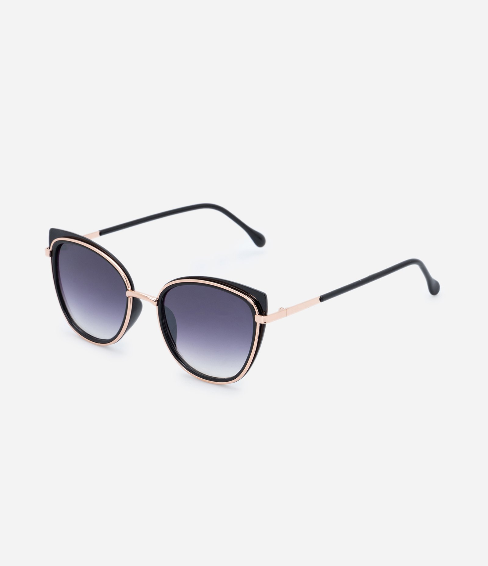 Óculos Gateado Médio com Lentes Degradê Preto 2