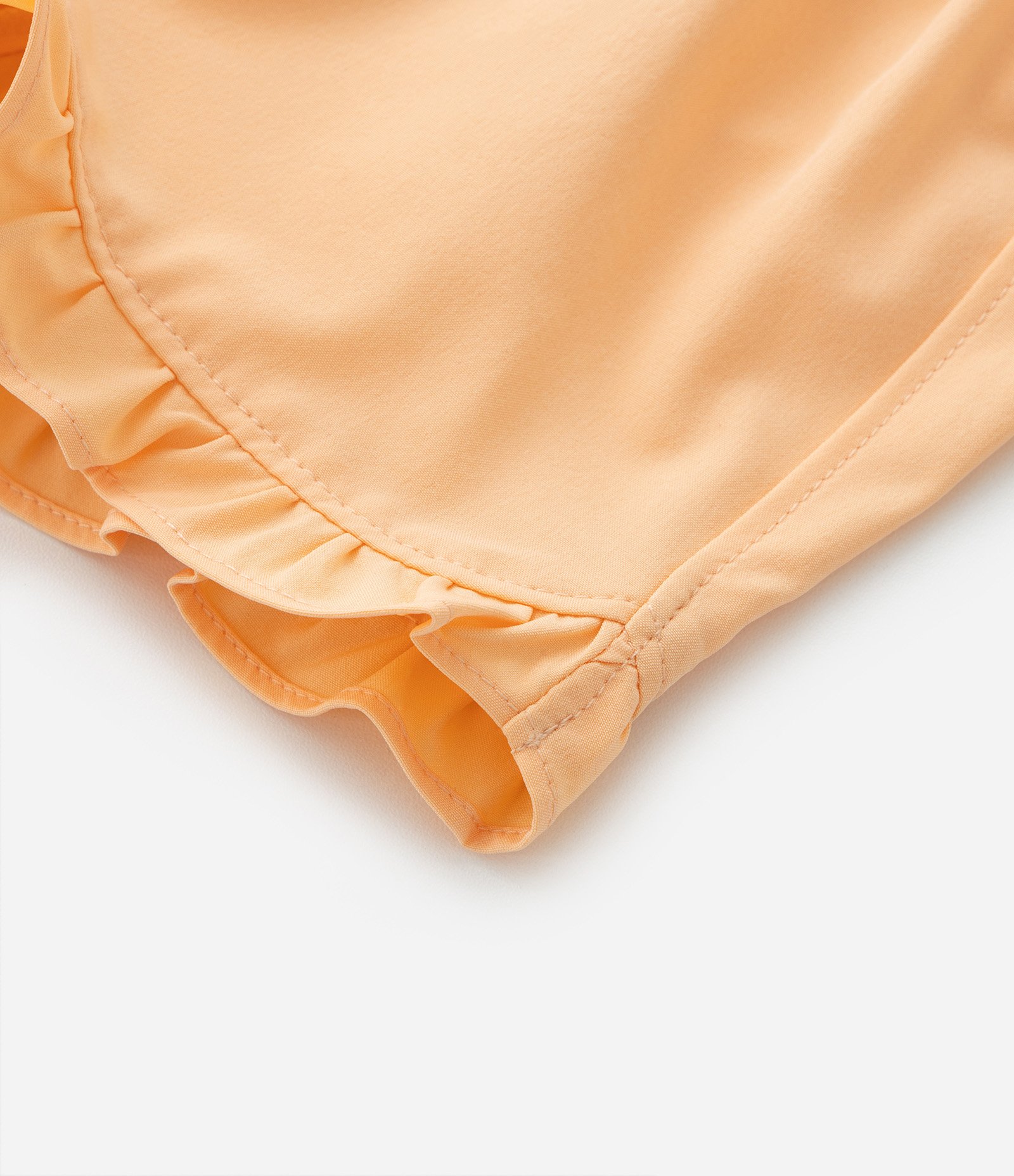 Short Infantil em Microfibra com Babadinhos - Tam 3 a 18 meses Laranja 4