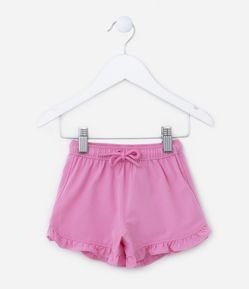 Short Infantil em Microfibra com Babadinhos - Tam 3 a 18 meses