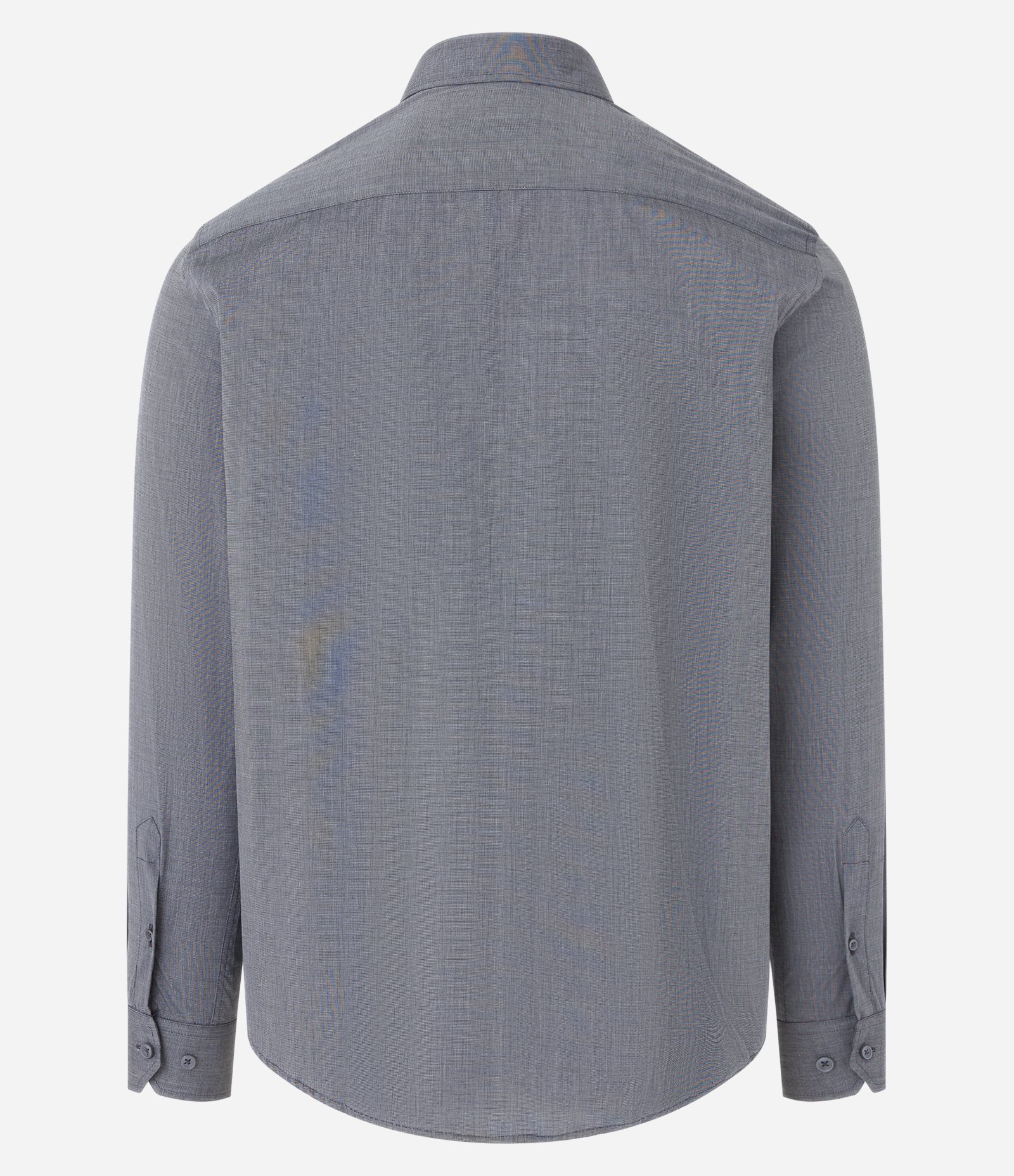Camisa Regular em Algodão com Manga Longa Cinza 6